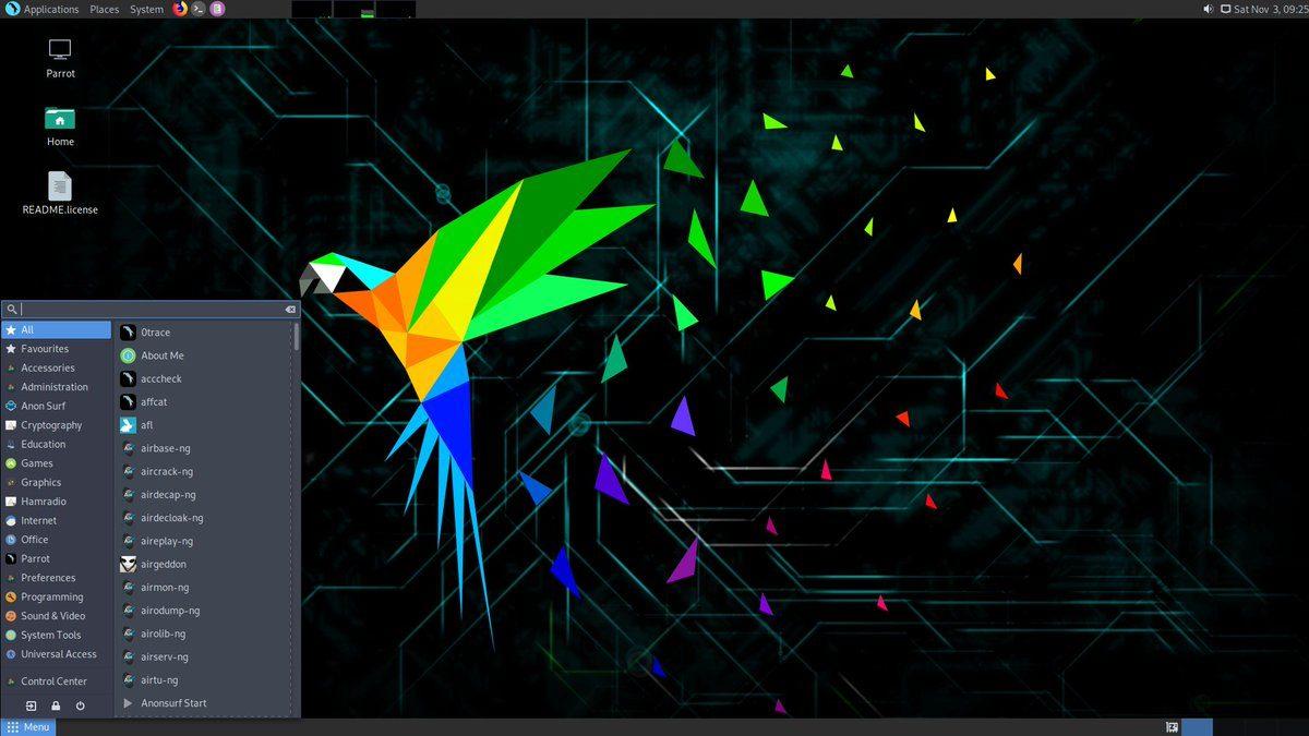 Linux Dağıtımı Parrot OS 4.8, Kernel 5.4 ile Birlikte Yayınlandı