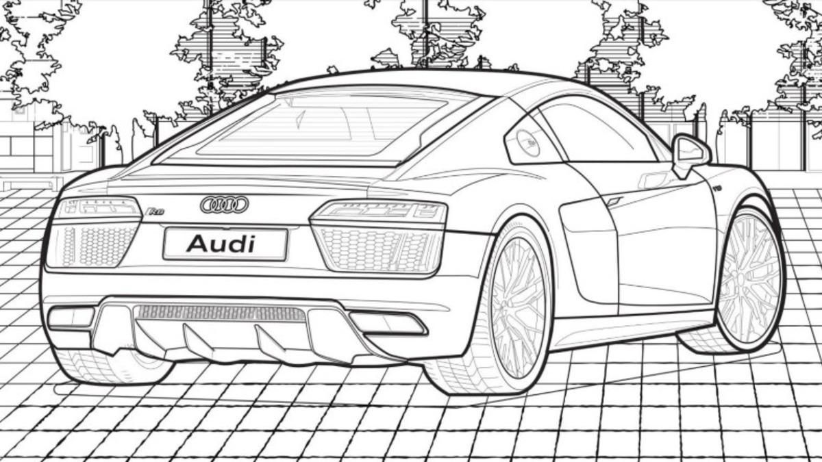 Audi, Evde Canı Sıkılanlar İçin Ücretsiz Boyama Kitabı Yayınladı