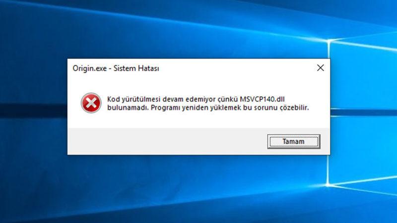 Msvcp140.dll Hatası Nedir, Nasıl Çözülür?