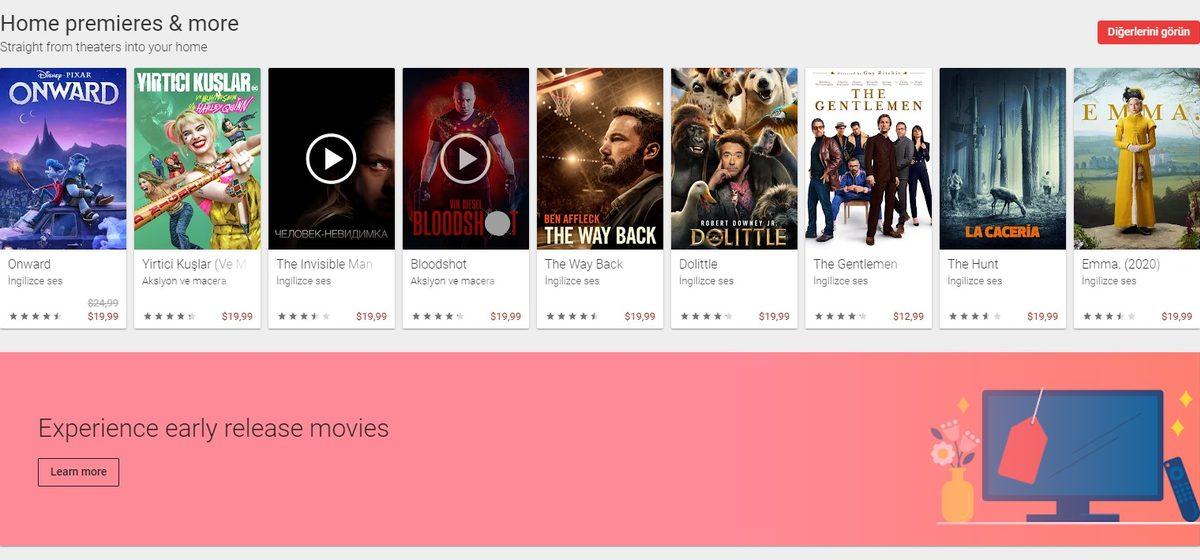 Google, Play Store’daki Filmleri Ücretsiz Yayınlamaya Hazırlanıyor