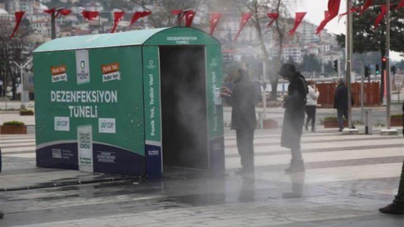 Ordu Belediyesi, Koronavirüse Karşı Dezenfeksiyon Tüneli Tasarladı