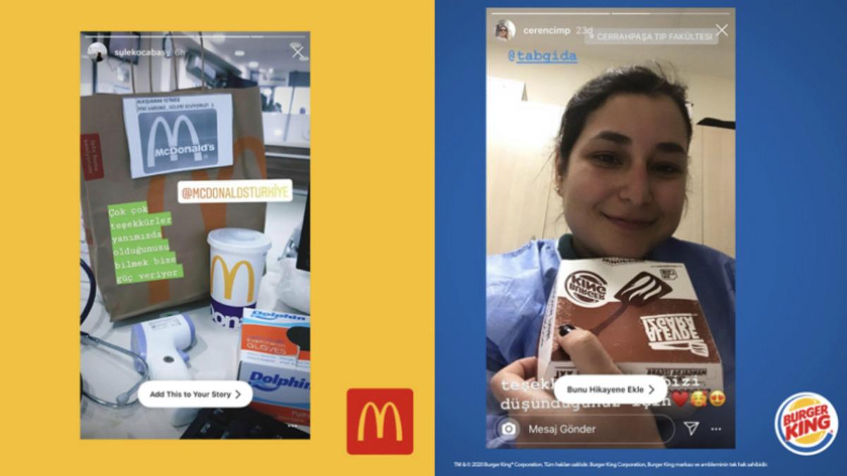 Fast Food Firmalarından Sağlık Çalışanlarına Göz Dolduran Destek Kampanyası