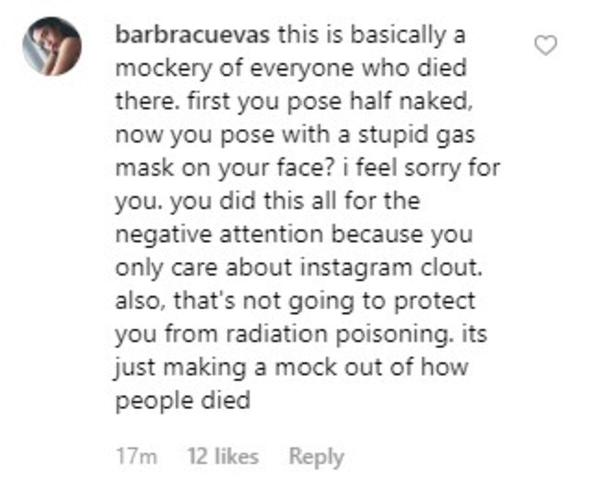 Çernobil’de Çıplak Fotoğraf Çektiren Instagram Modeline Yoğun Eleştiri