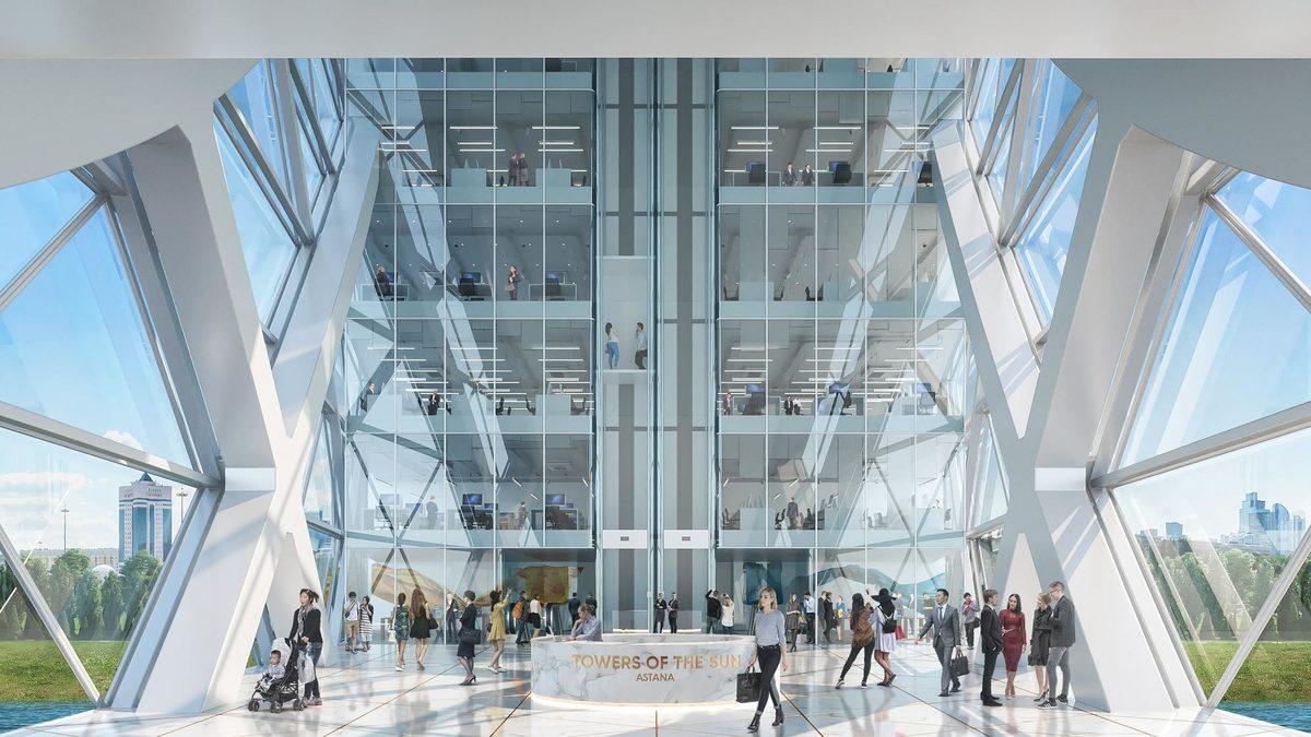 Kazakistan’da Bir Nehir Üzerinde Yükselecek, Gözünüzü Alamayacağınız Kule: Güneş Kulesi