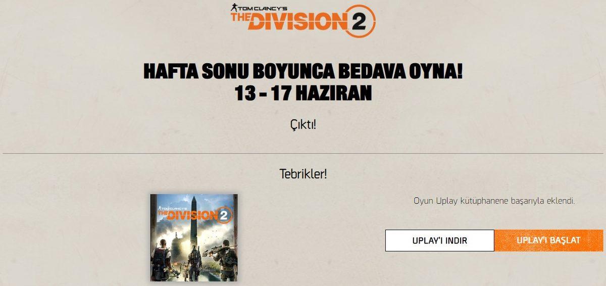 Tom Clancy’s The Division 2, Kısa Süreliğine Ücretsiz Oynanabilir Hale Geldi