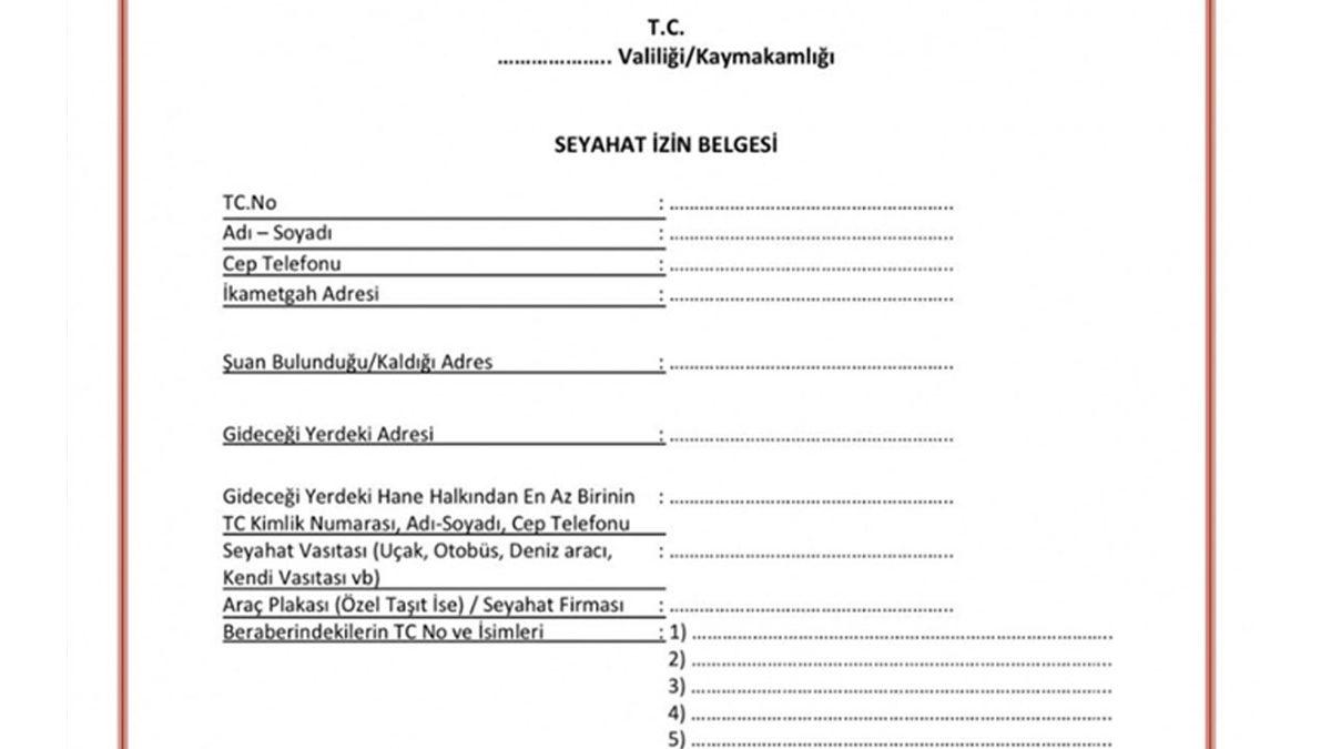 Şehirlerarası Seyahat İzin Belgesi e-Devlet’ten Nasıl Alınır?
