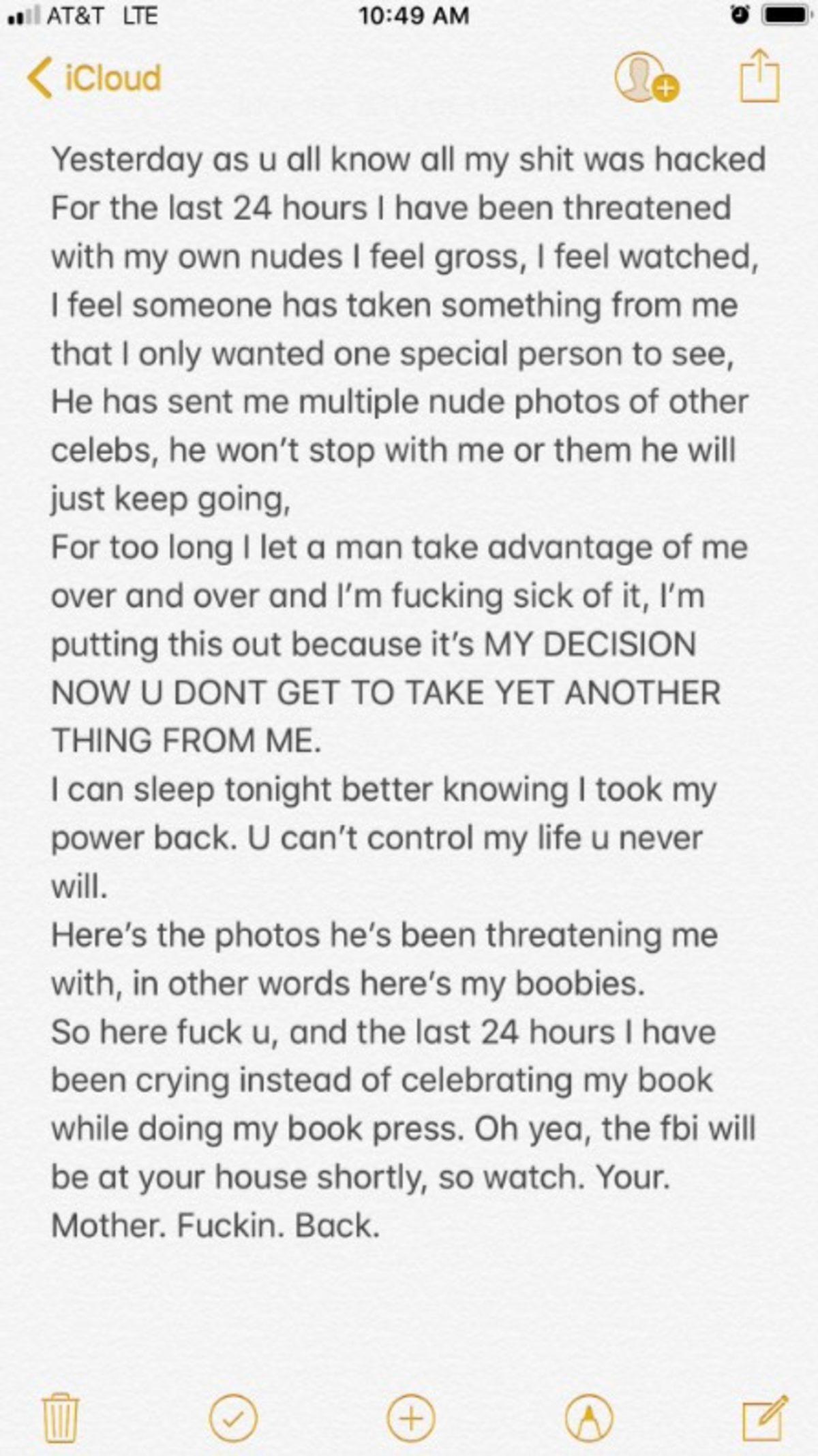 Hackerın Tehditlerine Boyun Eğmeyen ABD’li Ünlü Oyuncu, Özel Fotoğraflarını Kendi Paylaştı