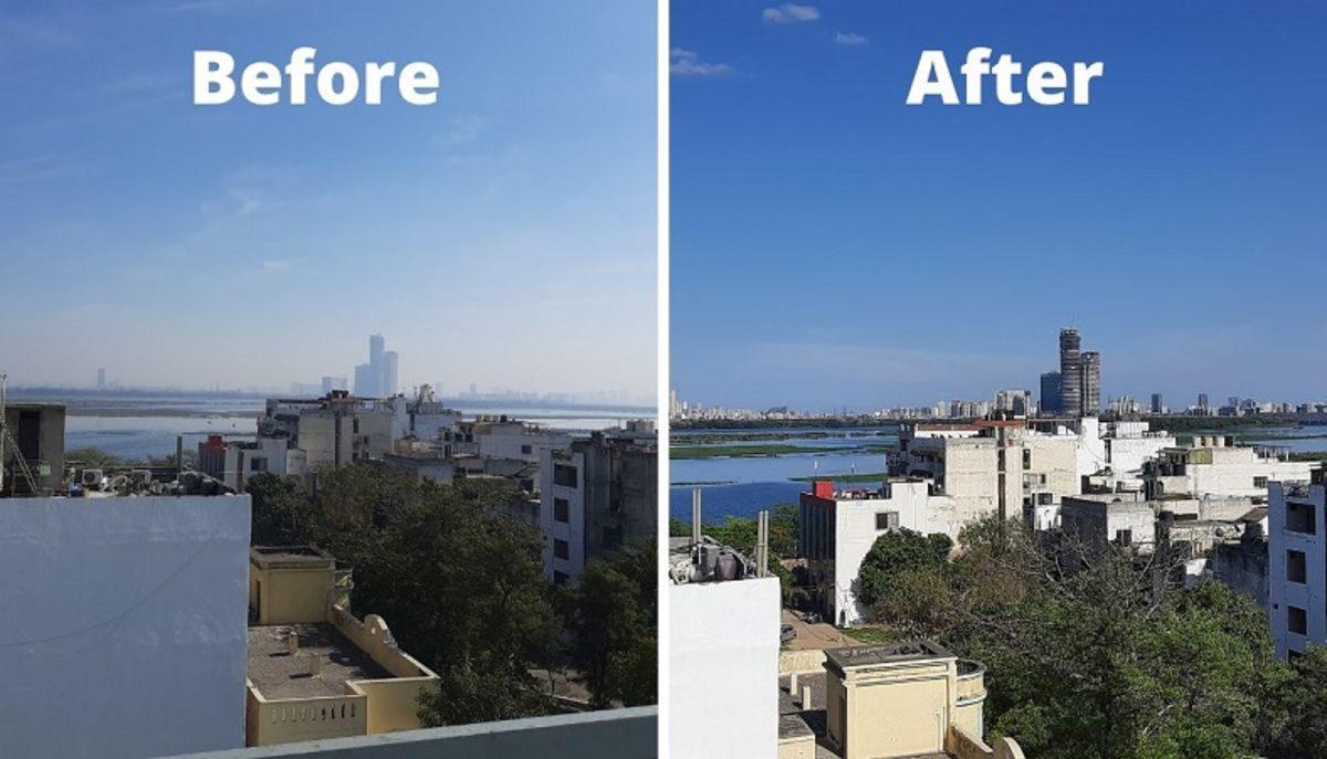 Elektrikli Araçların Hava Kirliliğini Ne Kadar Etkileyeceğini Gösteren Fotoğraf