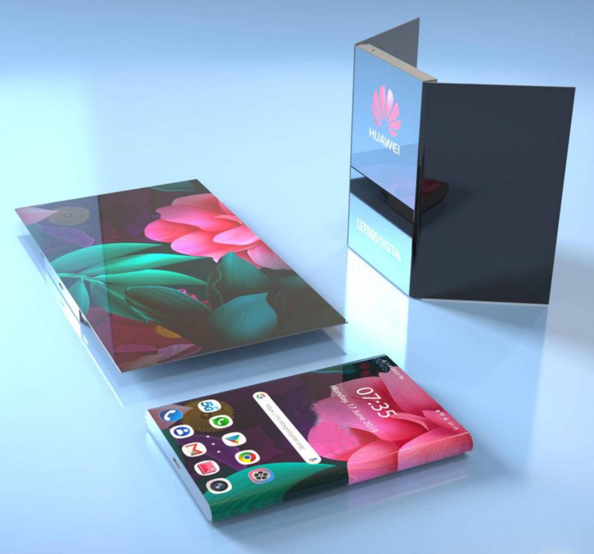 Huawei, İlginç Tasarımlı Yeni Bir Katlanabilir Telefon Patenti Aldı