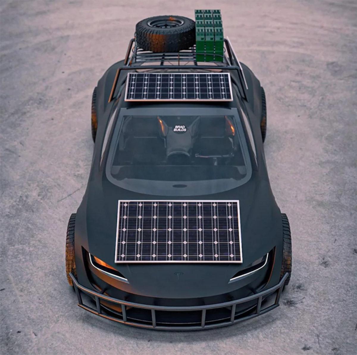 Mad Max’teki Araçlardan İlham Alan Tesla Roadster Safari Konsept Tasarımı