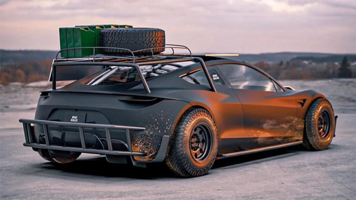 Mad Max’teki Araçlardan İlham Alan Tesla Roadster Safari Konsept Tasarımı