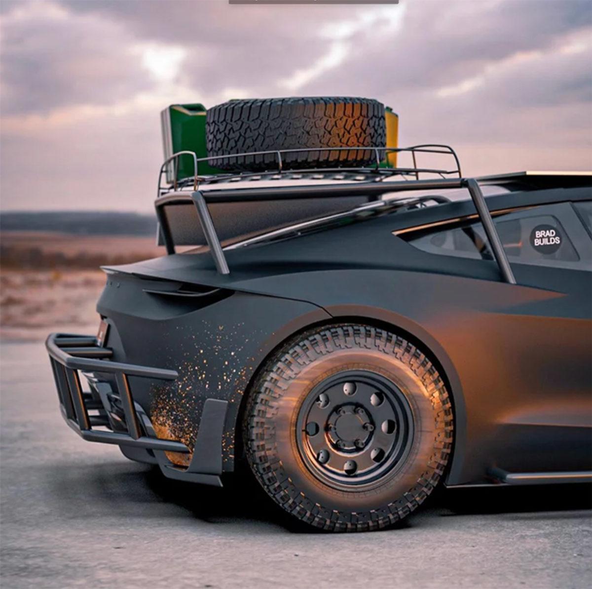 Mad Max’teki Araçlardan İlham Alan Tesla Roadster Safari Konsept Tasarımı