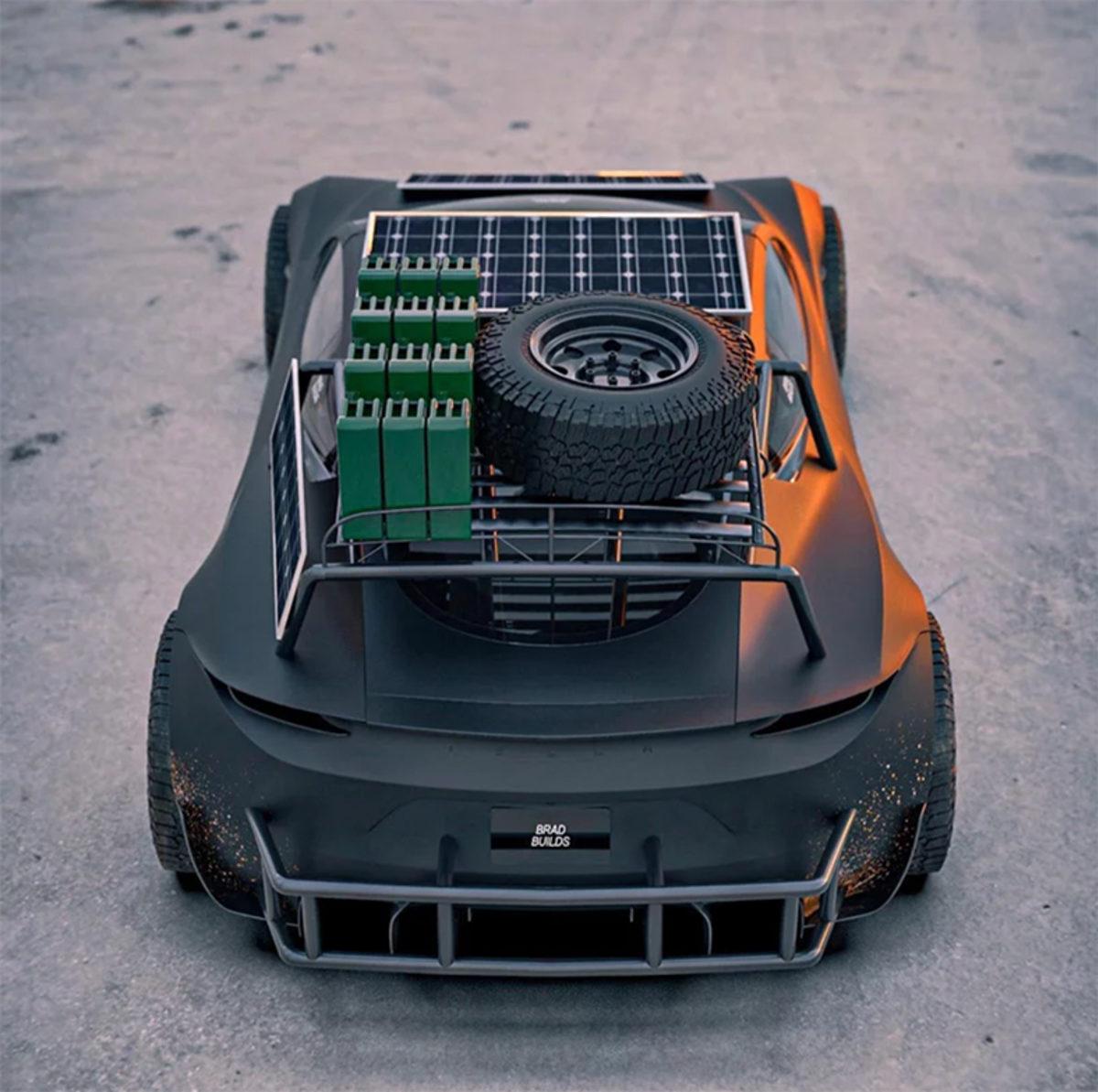 Mad Max’teki Araçlardan İlham Alan Tesla Roadster Safari Konsept Tasarımı