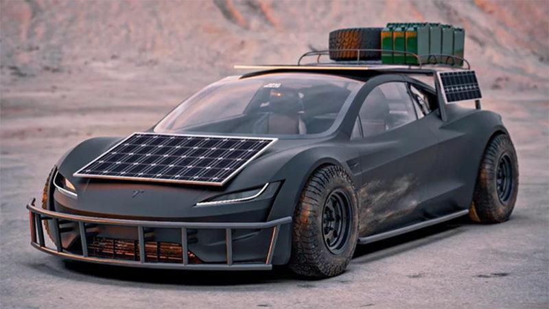 Mad Max’teki Araçlardan İlham Alan Tesla Roadster Safari Konsept Tasarımı