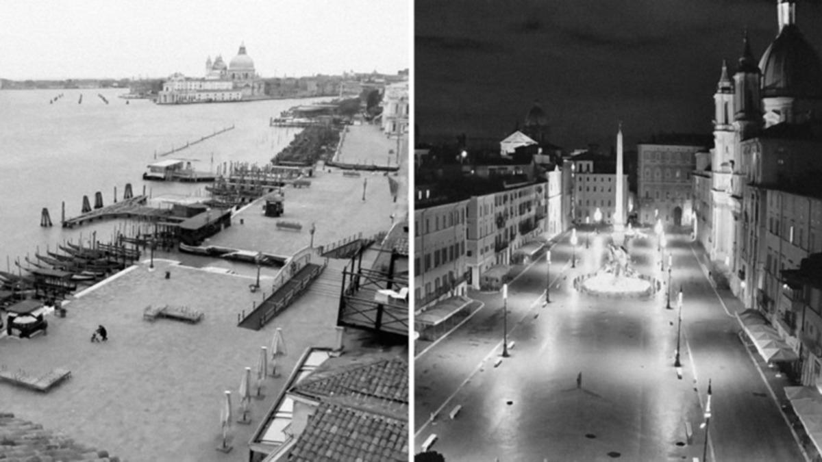 Karantina Altındaki Bir Fotoğrafçı, Güvenlik Kameralarıyla İtalya’yı Görüntüledi