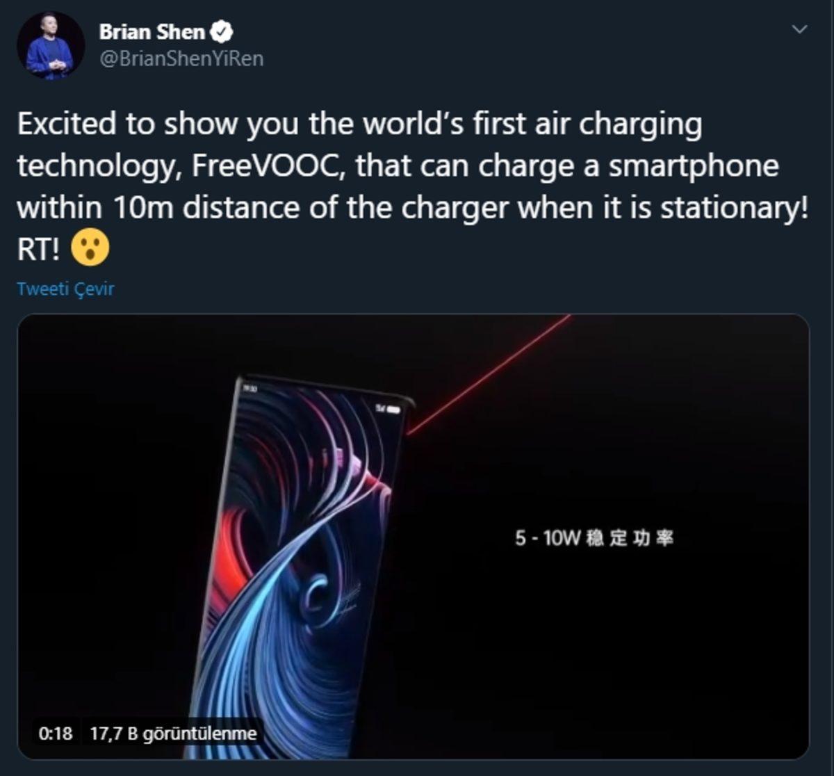 Oppo, Prizlerle Bağımızı Koparacak Gerçek Kablosuz Şarj Teknolojisini Duyurdu