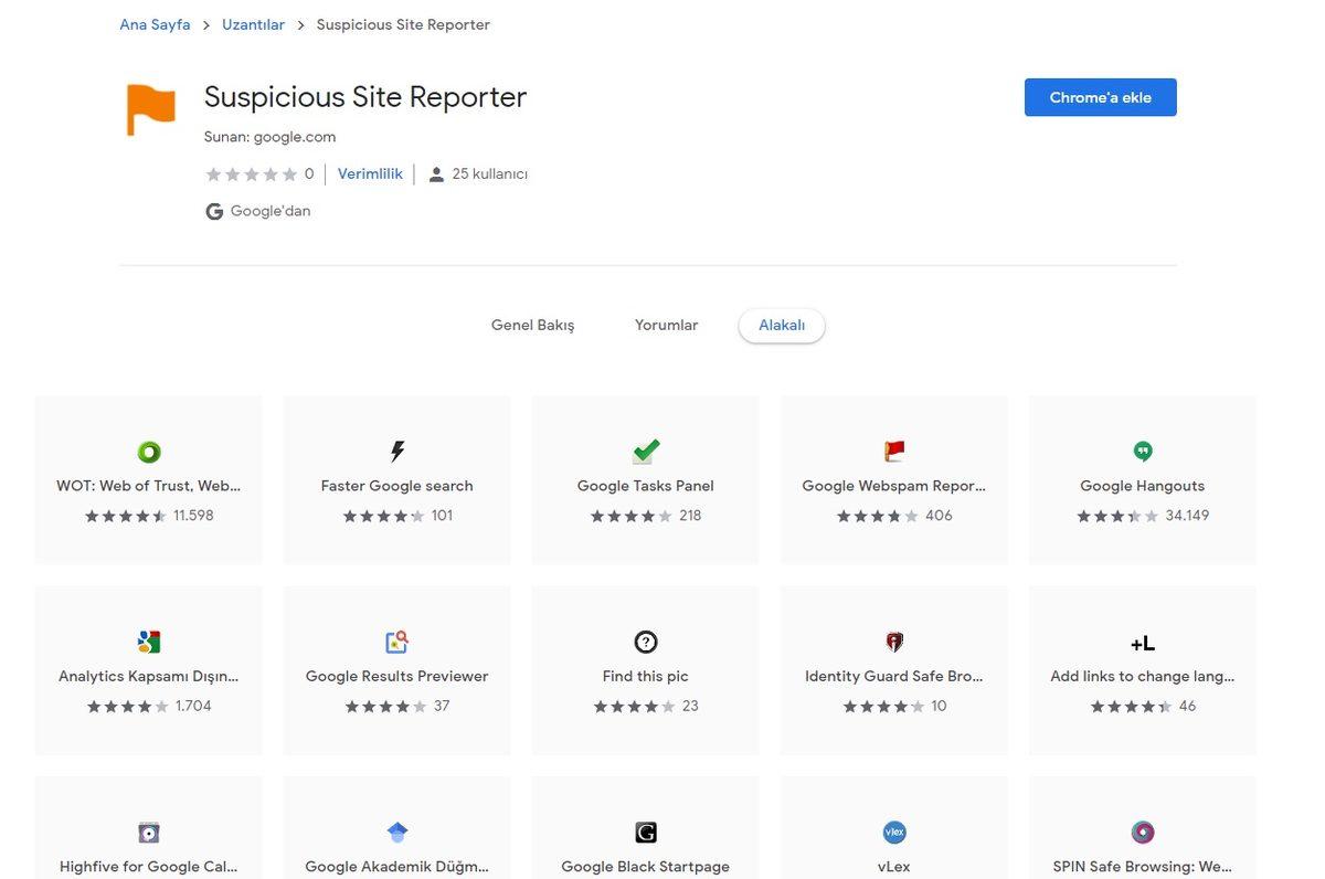 Google’dan Web Sitelerin Güvenlik Durumunu Gösteren Chrome Eklentisi