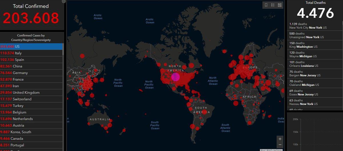 Dünya Genelinde Koronavirüse Yakalanan İnsan Sayısı 900 Bini Geçti