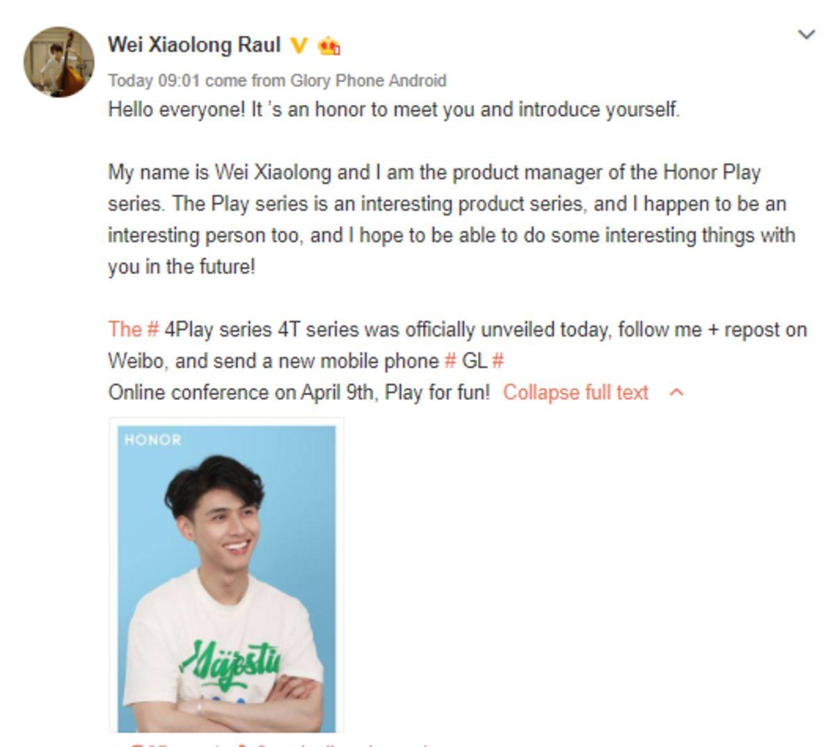 Honor Play 4T’nin Tanıtım Tarihi Belli Oldu