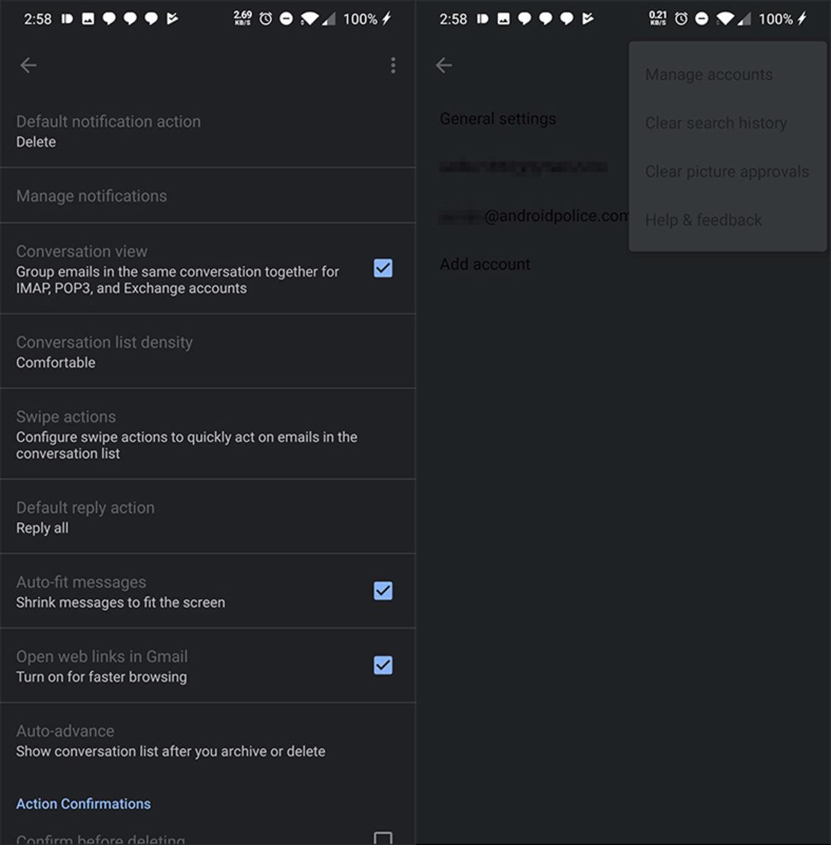 Gmail Uygulamasının Android Versiyonuna Karanlık Mod Geliyor