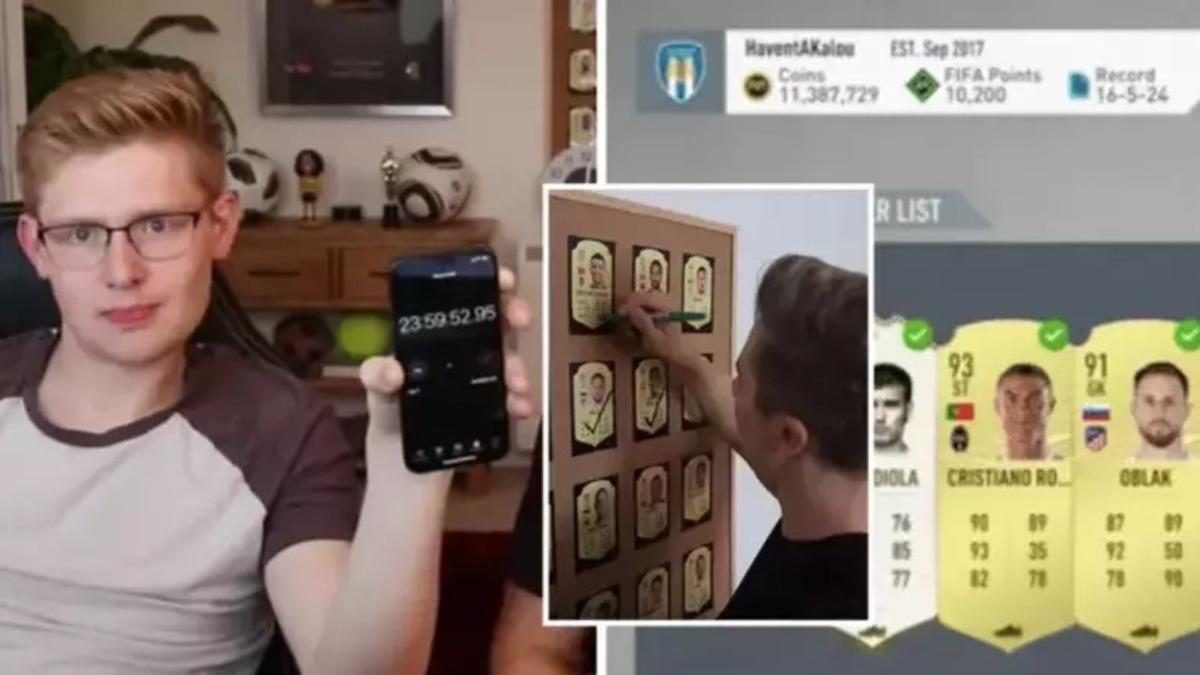 Bir YouTuber, 24 Saat Boyunca FIFA 20 Paketi Açıp Sonuçları Paylaştı