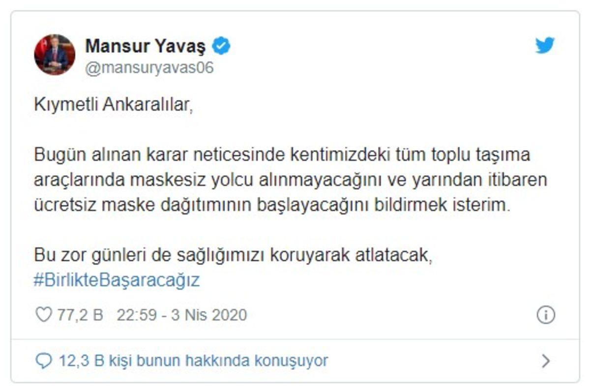 İstanbul ve Ankara’da Ücretsiz Maske Dağıtılacak