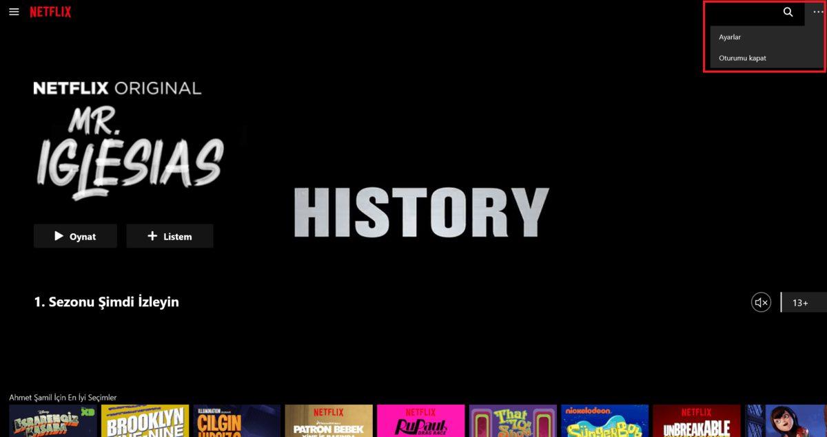 Netflix Geçmişi Nasıl Temizlenir?