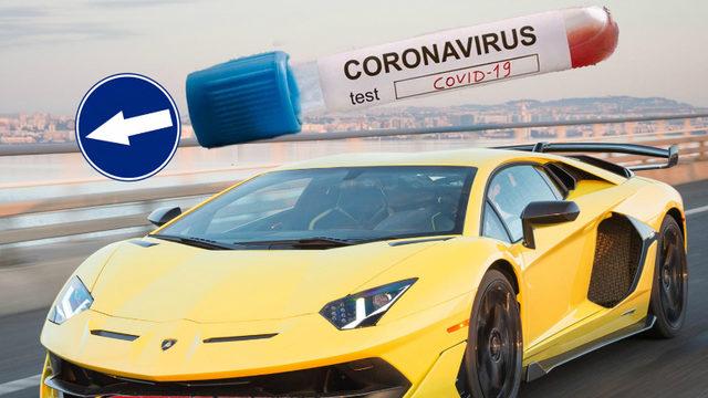 Trafik Cezası Almamak İçin Koronavirüsü Bahane Eden Lamborghini Sürücüsü Ehliyetini Kaptırdı