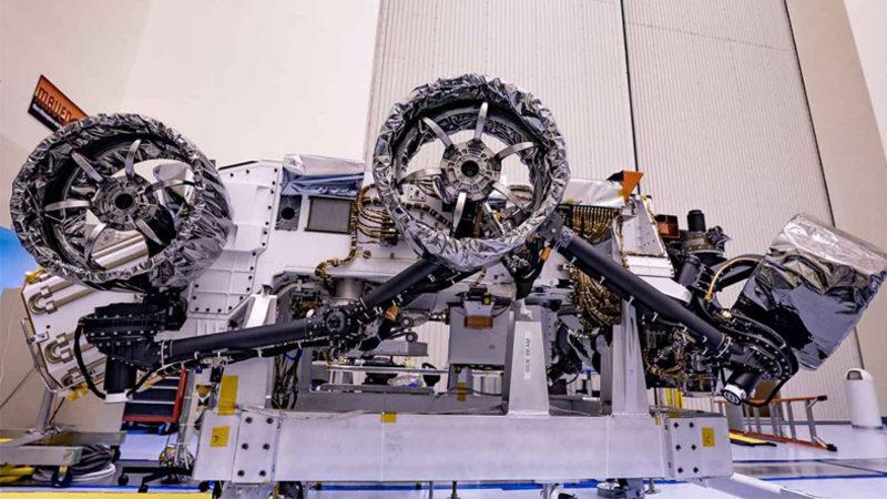 NASA’nın Perseverance Uzay Aracı, Mars’a Yolculuk İçin Paraşüt Ve Tekerleklerine Kavuştu