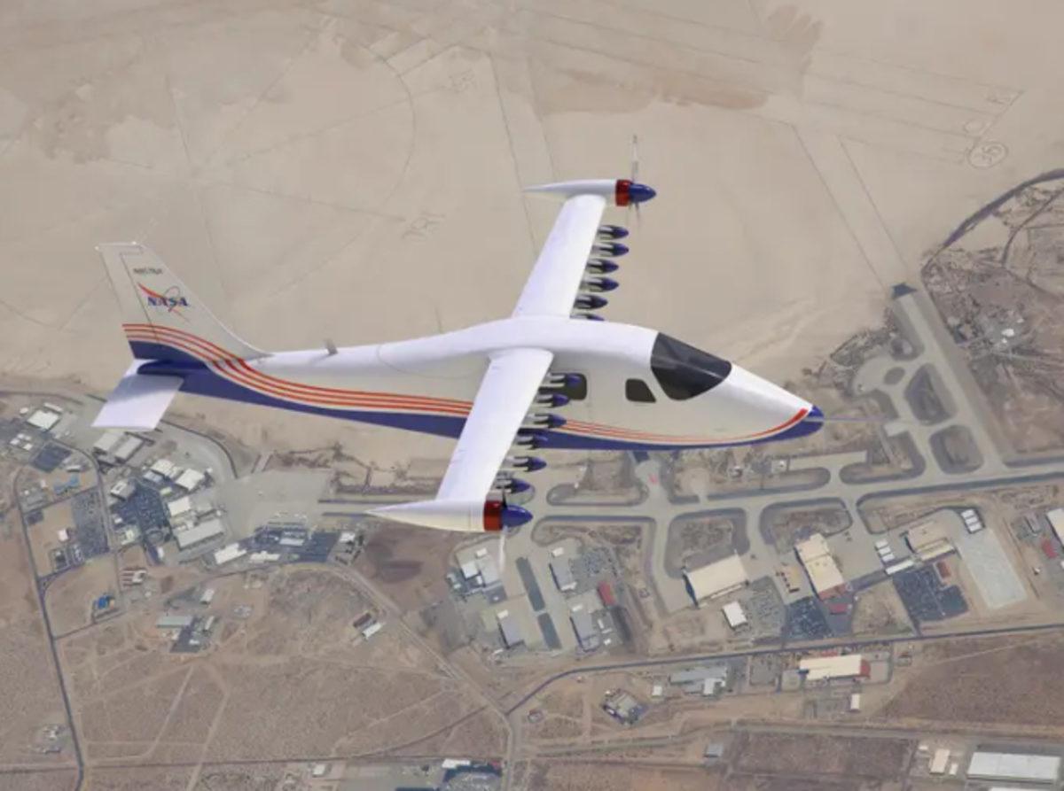 NASA, Kanatlarında 14 Motor Bulunan Tam Elektrikli Uçak Geliştirdi