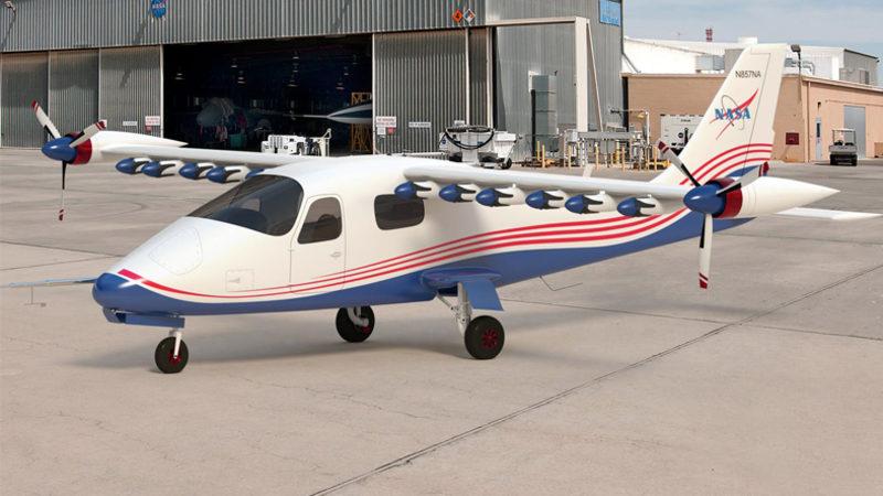 NASA, Kanatlarında 14 Motor Bulunan Tam Elektrikli Uçak Geliştirdi