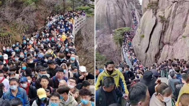 Karantina Uygulaması Hafifletilen Çin’de İnsanlar Açık Alanlara Akın Etti (Video)