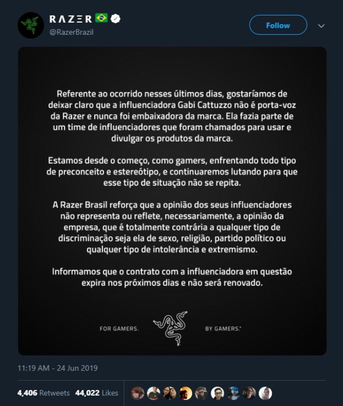 Razer, Erkeklere ’Çöp’ Diyen Kadın Yayıncının Sponsorluğunu Kesti
