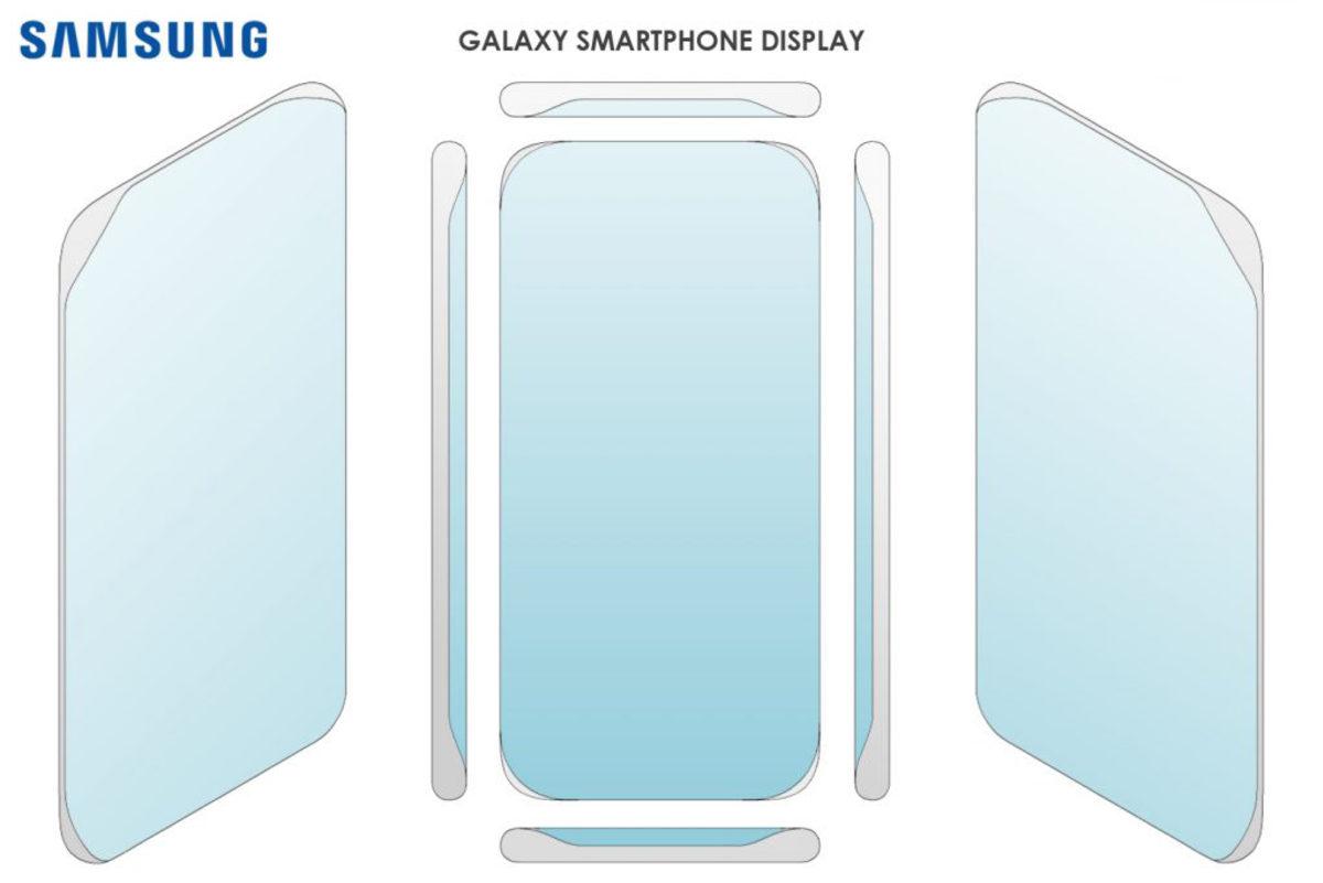 Samsung, Dört Tarafı Kavisli Ekrana Sahip Bir Telefon İçin Patent Aldı