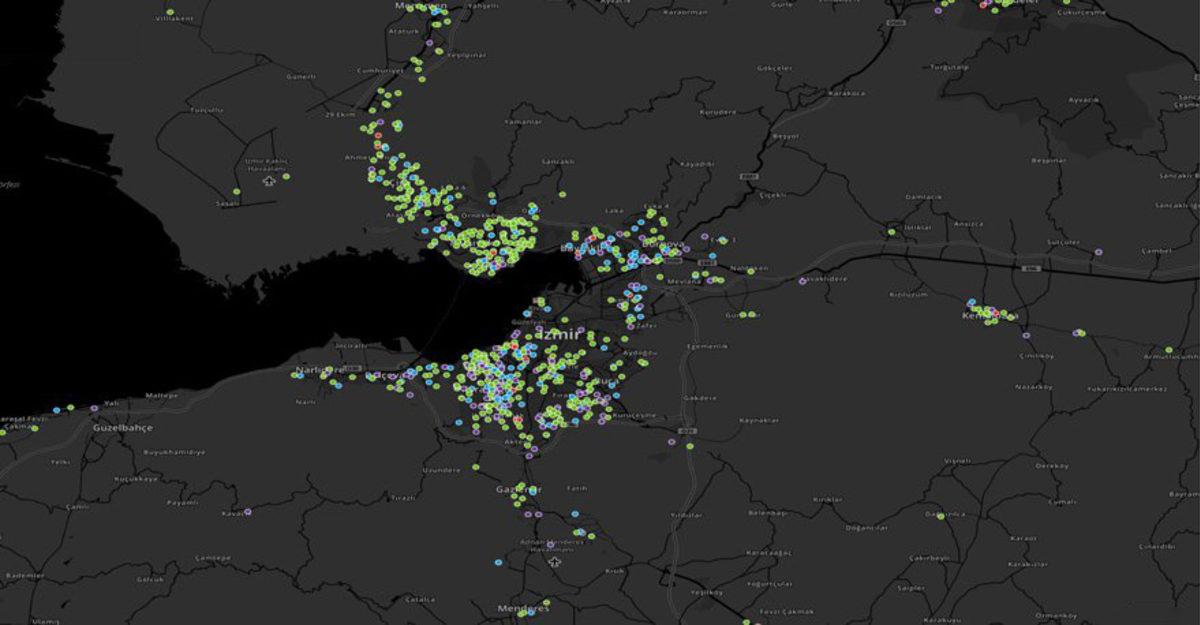 Koronavirüsün Büyük İllerdeki Dağılımını Gösteren Haritalar Yayınlandı