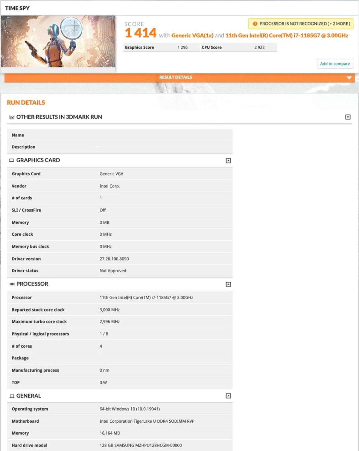 Intel’in 11. Nesil Tiger Lake İşlemcisinin Benchmark Sonuçları Ortaya Çıktı