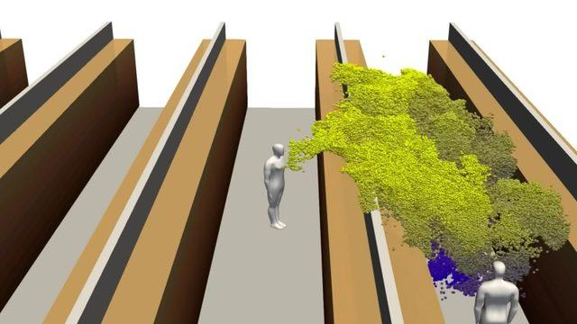 Koronavirüsün Tek Bir Öksürükle Ne Kadar Yayıldığını Gösteren Korkutucu Video