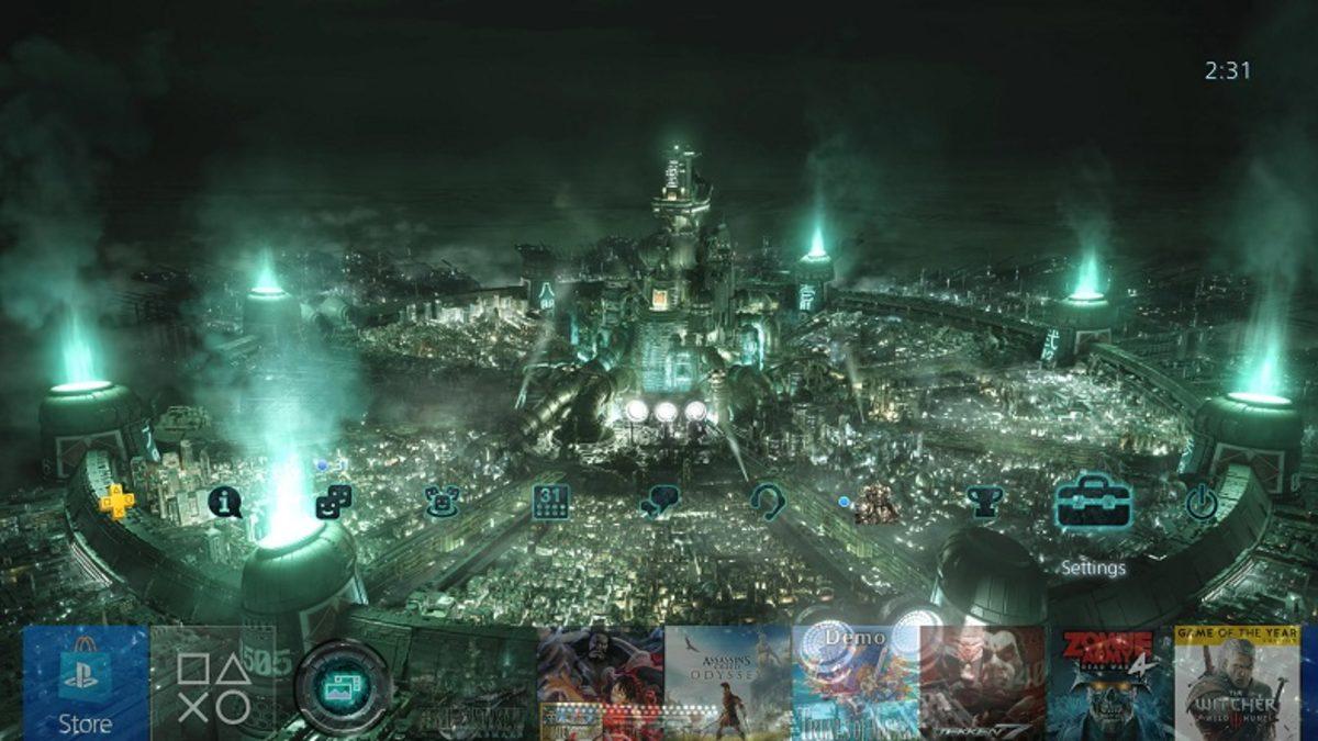Final Fantasy VII Remake’in Dinamik PS4 Temaları Ücretsiz Olarak Sunuldu