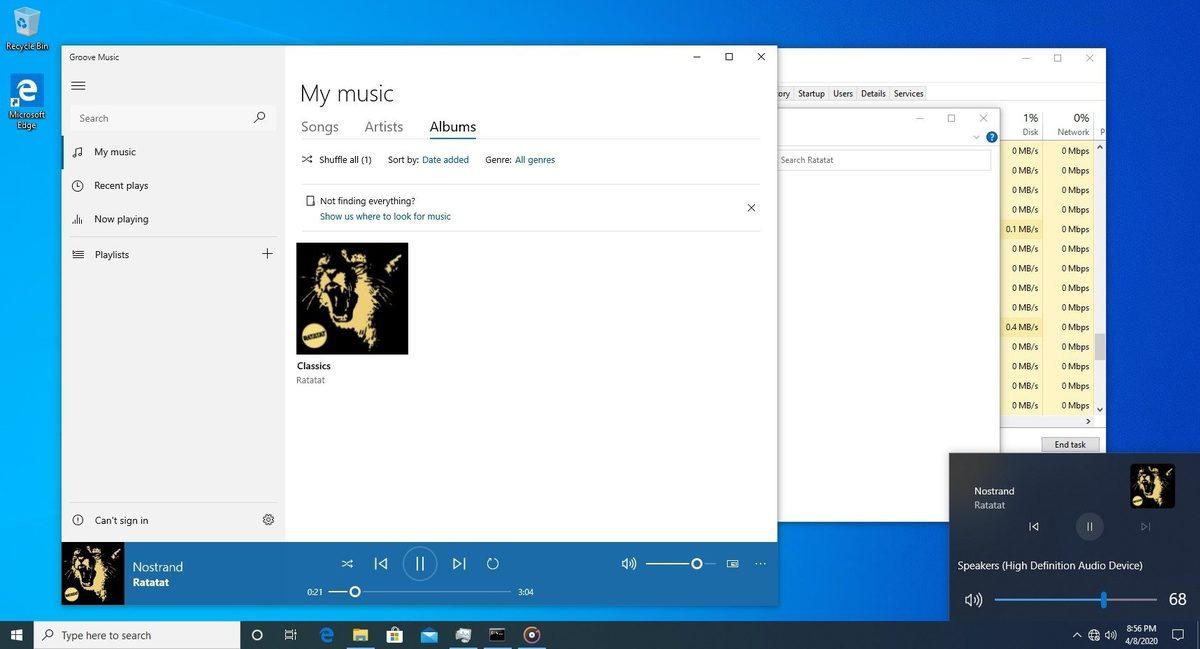 Microsoft, Windows 10’a Açılabilir Müzik Kontrol Paneli Getiriyor