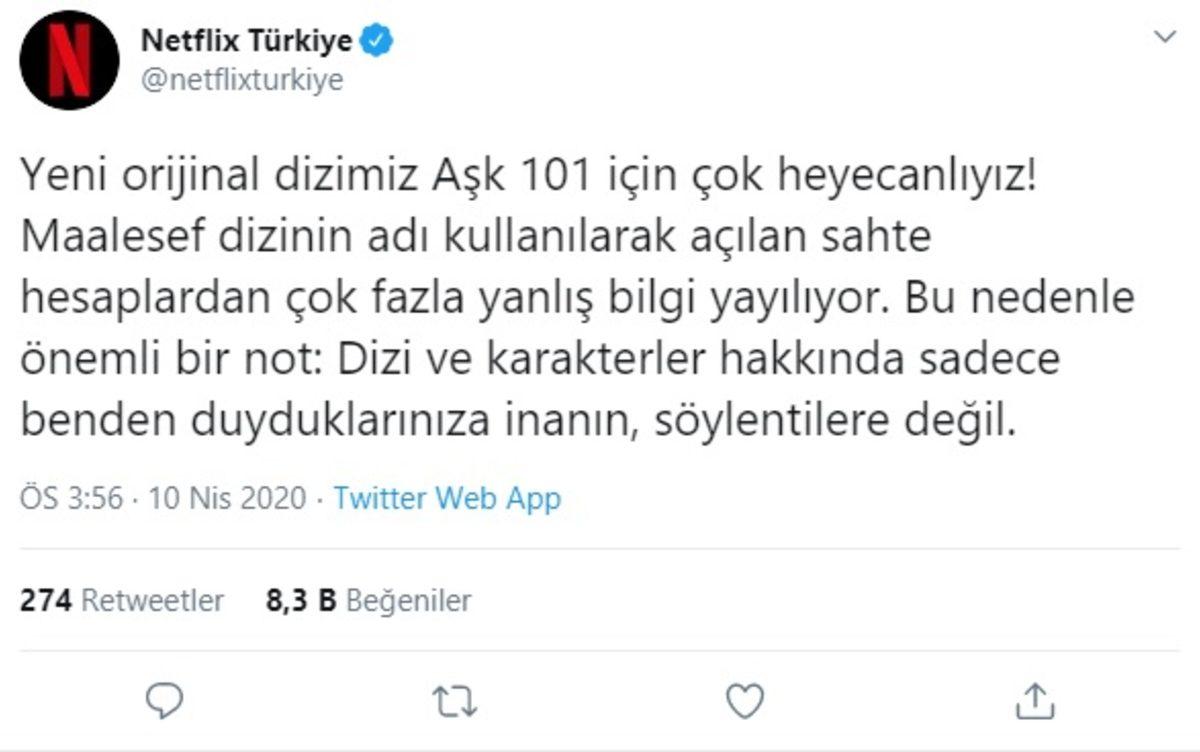 Netflix Türkiye’den Aşk 101 Dizisiyle İlgili ’Eşcinsel Karakter’ İddialarına Cevap