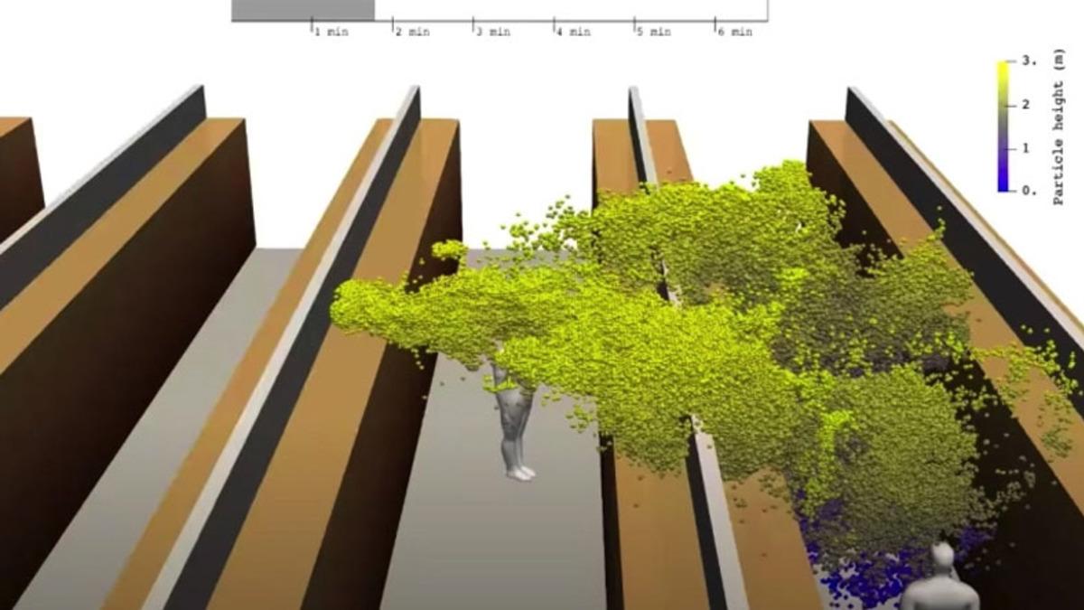 Koronavirüsün Bir Market İçinde Nasıl Yayıldığını Gösteren Korkutucu Video