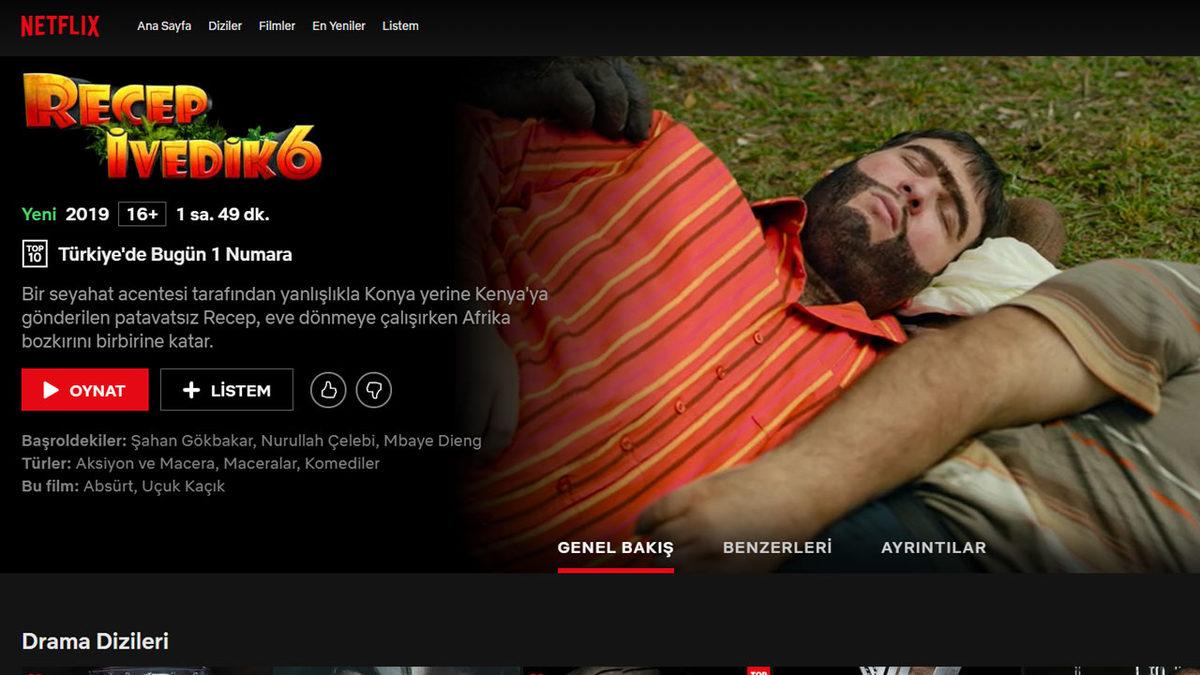 Recep İvedik Serisinin Son Filmi Recep İvedik 6, Netflix’e Geldi