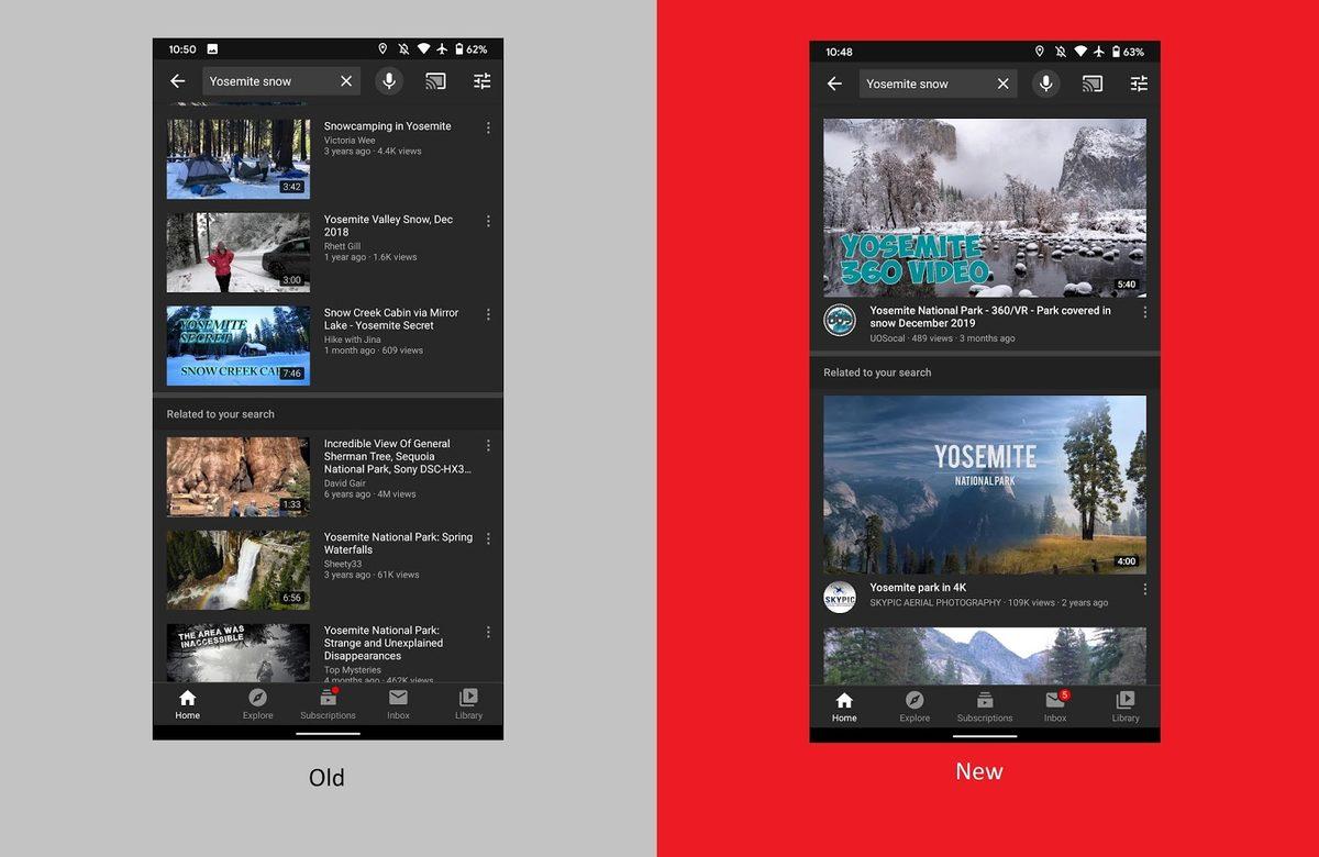 YouTube’un Android Uygulamasında Yeni Thumbnail Test Ediliyor
