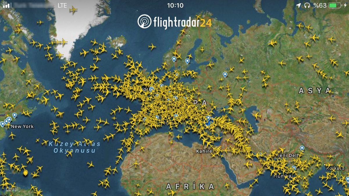 Gökyüzündeki Tüm Uçakları Takip Edebileceğiniz Uygulama: Flightradar24