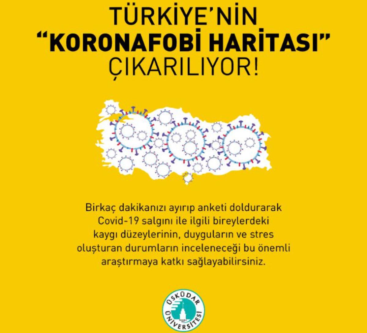 Türkiye’nin ’Koronafobi Haritası’ Çıkarılacak (Sizin Yardımlarınızla)