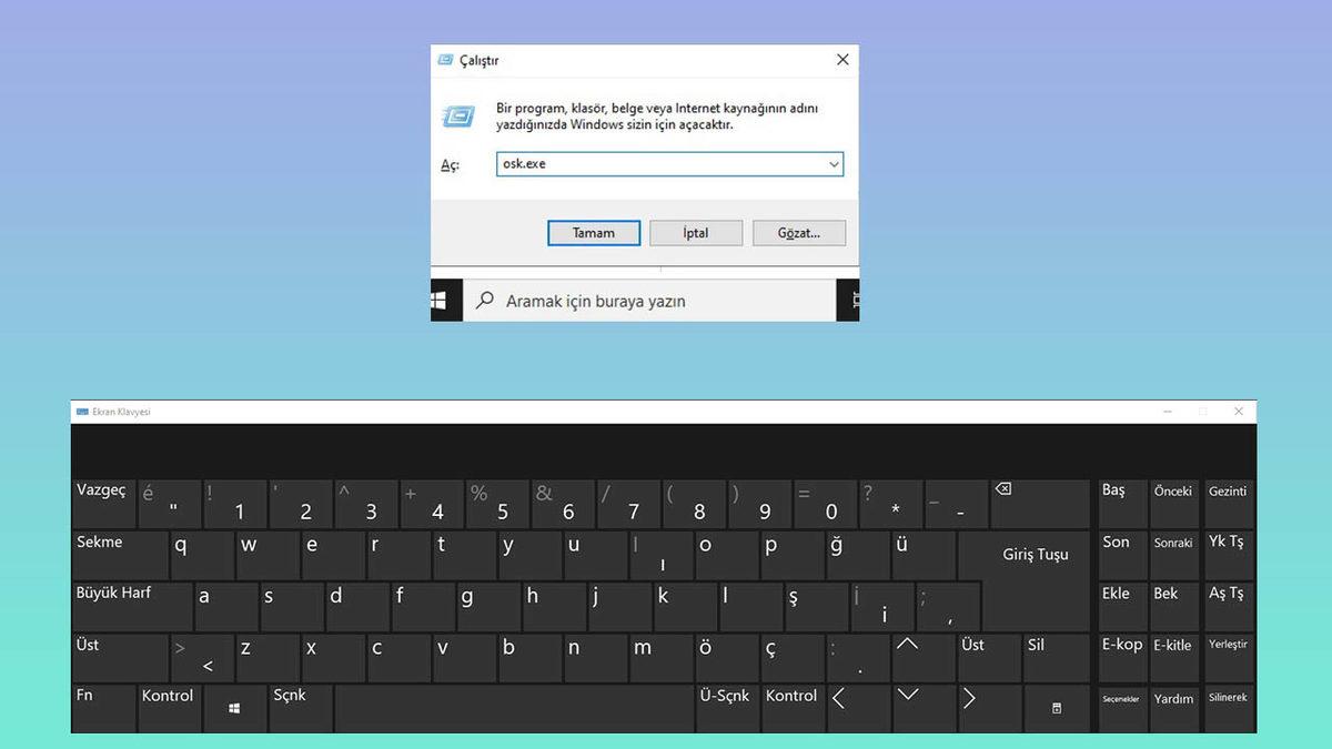 Windows Ekran Klavyesi Nasıl Açılır?