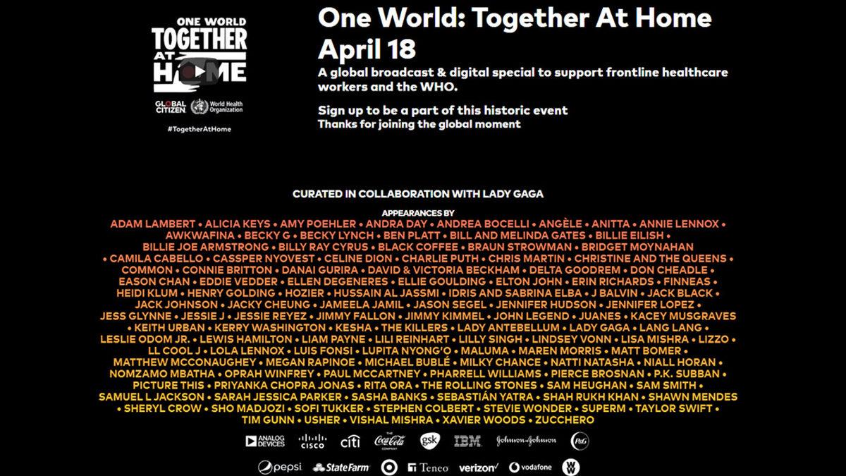 Dünyaca Ünlü Onlarca Sanatçı, Bu Akşam Bütün Dünyada Yayınlanacak Etkinlikte Yer Alacak