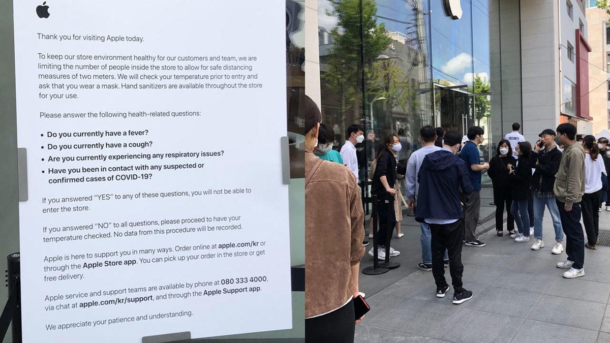 Apple, Güney Kore’deki Mağazalarını Ek Güvenlik Önlemleriyle Yeniden Açtı