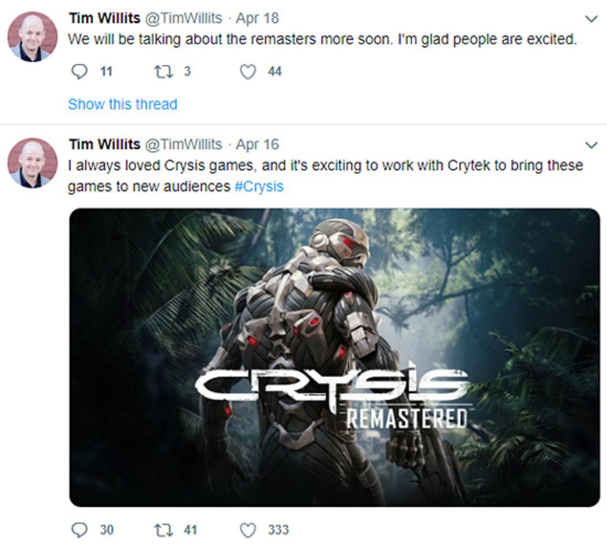 Crysis Remastered, Yeni Crysis Oyunları İçin Bir Başlangıç Olabilir