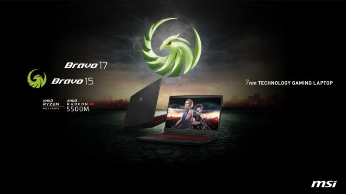 MSI, AMD Ryzen 4000 Serisiyle Donatılmış Yeni Bravo Dizüstü Bilgisayarlarını Tanıttı